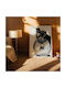 Music Poster Harry Styles Ms052 30cm X 40cm Frame Dark Natural Wood Brown