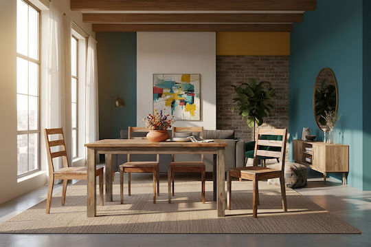 Stühle Speisesaal Beige 1Stück 45x48x90cm