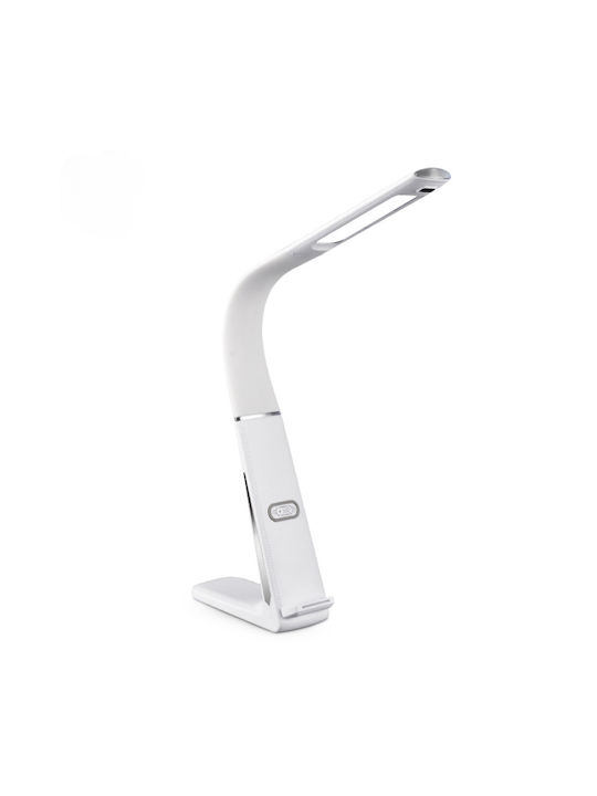 LED Schreibtischlampe mit flexiblem Arm in Weiß Farbe