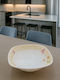 Galifas Glass Salad Bowl White 20x20x6.5cm