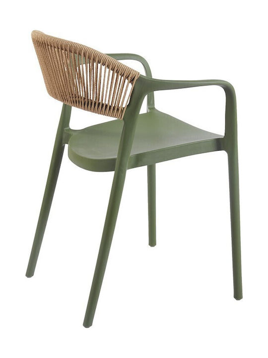 Outdoor-Stuhl Rattan Ankara Λαδί-φυσική 54x55.5...