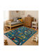Saray Home Παιδικό Χαλί Μπλε 80x150cm