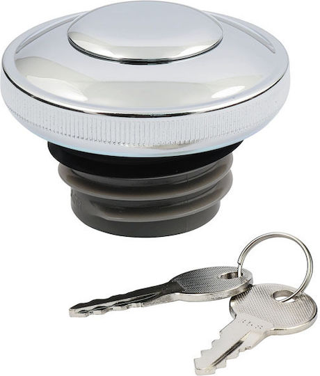 Fuel Tank Cap Key Gas Cap Vented Lock Chrome Chrome Harley Davidson 96-17