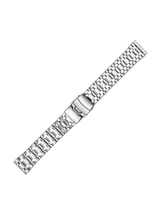KOSTELO Metallic-Armband Silber 20mm