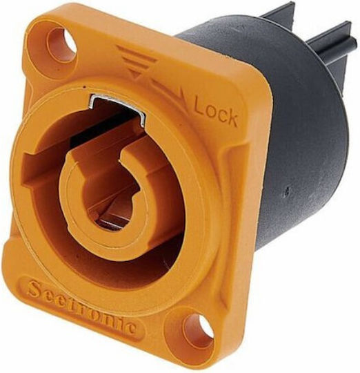 Seetronic Powercon Eingangsstrom Stecker Orange Ip65