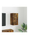 Wand Wohnzimmer Schrank aus Spanplatte Rauch Eiche 30x31x60cm