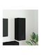 Wall Living Room Cabinet Made of Particle Board Black 30x31x80cm