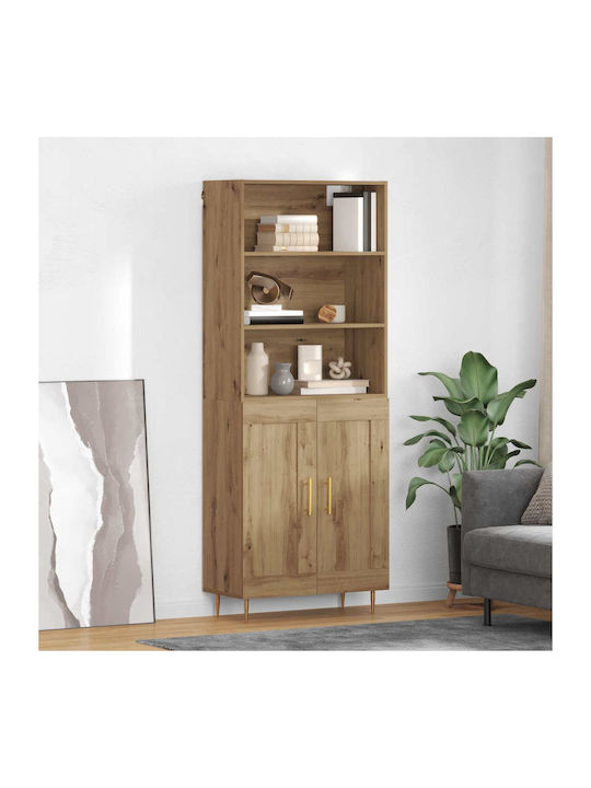 Βιβλιοθήκη Highboard Artisan Artisan Oak 69.5x32.5x180εκ.