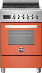 Bertazzoni Ελεύθερη με Κεραμικές Εστίες Πορτοκαλί PRO6 4I 1E AR T Bertazzoni Ελεύθερη με Κεραμικές Εστίες Πορτοκαλί PRO6 4I 1E AR T
