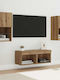 Wohnzimmer TV-Einheit Artisan Oak mit Beleuchtung L30.5xB30xH60cm