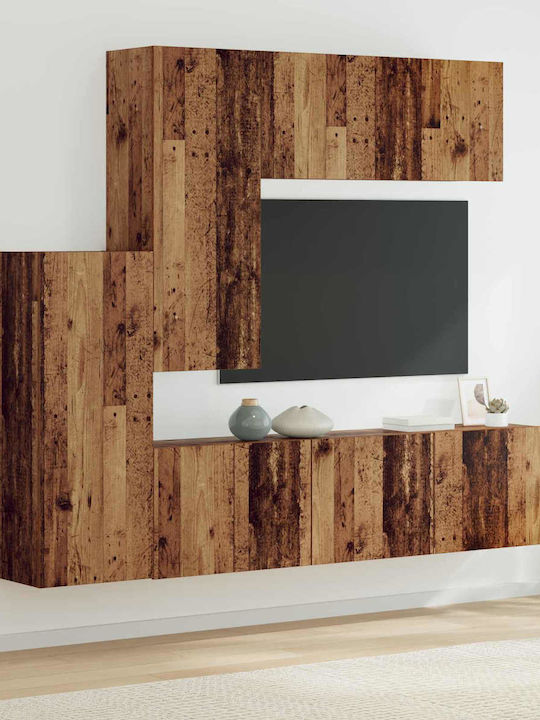 Living Room TV Unit Old Wood L40.5xW30xH102cm