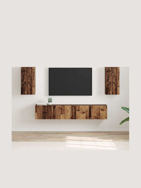 Living Room TV Unit Old Wood L30xW31xH60cm