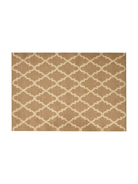 Beliani Rectangular Jute Rug Beige 160x230cm
