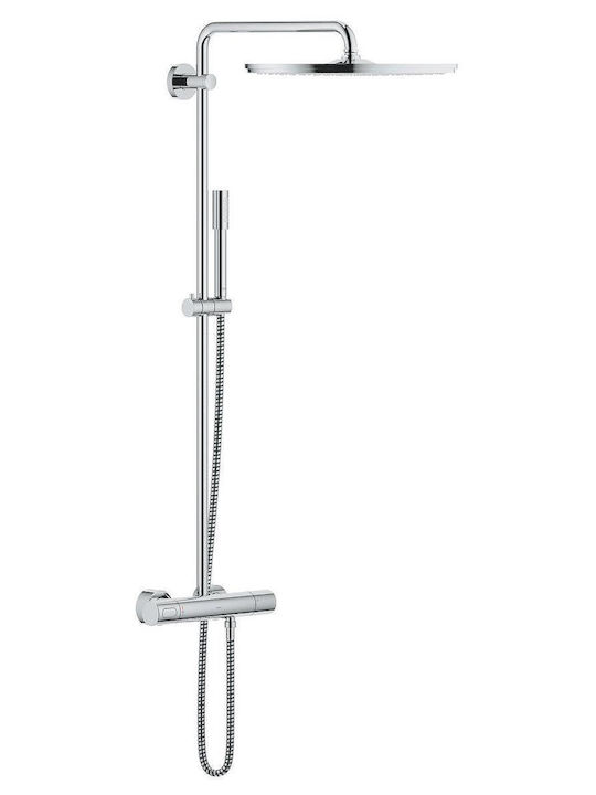 Grohe Shower Column with Mixer Silver