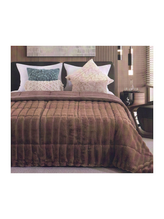 Palatex Комбинирано одеяло Куинсайз 220x240бр Chocolate 800 г/м²Gsm