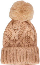 Celestino Pom Pom Beanie Γυναικείος Σκούφος Πλεκτός
