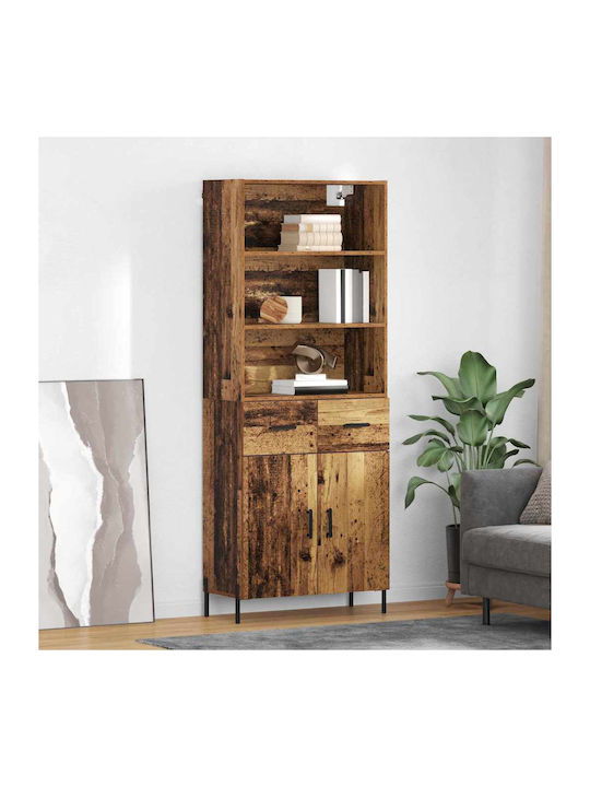 Bibliothek Alt Holz 69.5x32.5x180cm