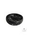 Fossil Drop-In Marble Bathroom Sink 42x42x14cm Marquina Nero