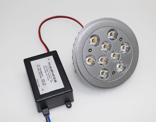 Λάμπα Αυτοκινήτου LED 3000K Θερμό Λευκό 12V 9W