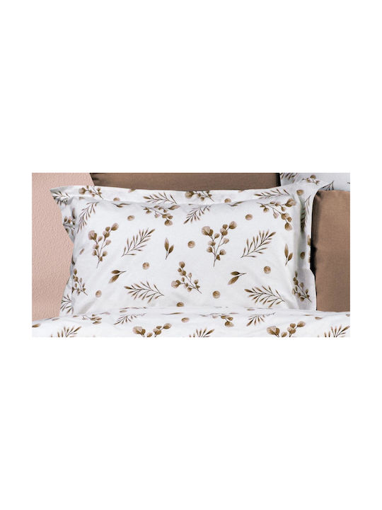 Dimcol Kissenbezug-Set mit Umschlagumschlag Beige 50x70cm.