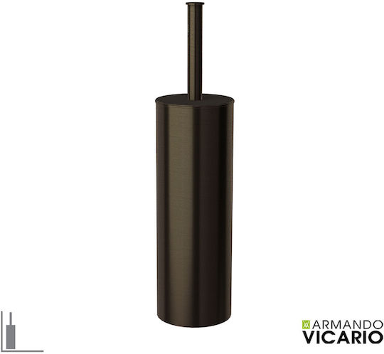 Armando Vicario Metallic Toilet Brush for Bathroom Bronze