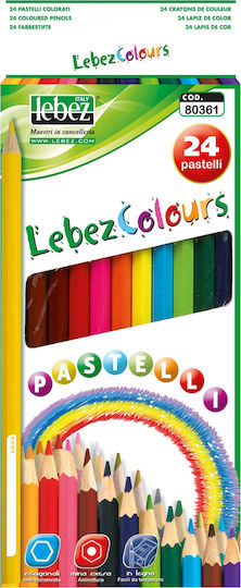 Set 24 Buntstifte 18 Cm Hexagonal