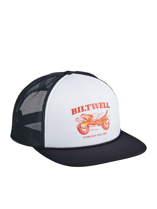 Biltwell Jockey Tiger Camionagiu Snapback Negru Alb