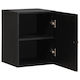 vidaXL Cabinet de baie L38xA33xÎ48cm Negru