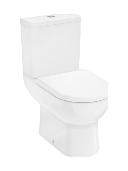 Hansgrohe Stehende Toilette Randlos mit Spülung Weiße