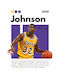 Poster NBA Greatness Series Magic Johnson Snk278 21cm X 30cm Frame Dark Natural Wood Brown