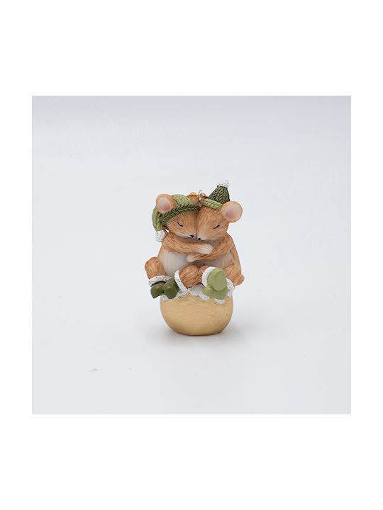 Stolidi Polirezina Mouse Pereche Verde 4x6.5cm