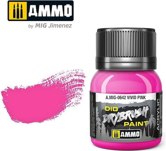 Ammo Drybrush Model Making Paint Vivid Pink 40ml