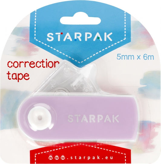 Correction Tape 5mmx6m Pastel Purple Starpak 507203