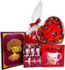 Pachet Deliciu De Crăciun Praline Cherry Queen Set Ornament Brad De Crăciun Set Spargător Nuci Jurnal Cu Lacăt Set Cană Ceramică În Tavă Cadou