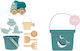 Set Jucării De Plajă Balena Teal Monnëka