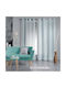 Douceur d'Intérieur Curtain Window with Grommet Blue 140x260cm