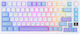 Royal Kludge RK-M75 Wireless Gaming Mechanical Keyboard 75% with Custom Brown switches and RGB lighting (English US) Blue