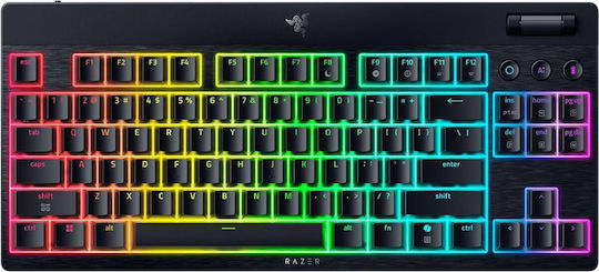 Razer BlackWidow V4 Low Profile Wireless Gaming Mechanical Keyboard Tenkeyless with Razer Green Switches and RGB Lighting English US