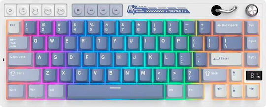 Royal Kludge M65 Wireless Gaming Mechanical Keyboard 60% with Custom Cream switches and RGB lighting (English US) Blue