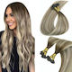Extension Κερατίνης Virgin Φυσική Τρίχα Σετ 10 Τούφες Balayage No 3 8 22