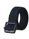 Wide Elastic Men's Belt Knitted Blue