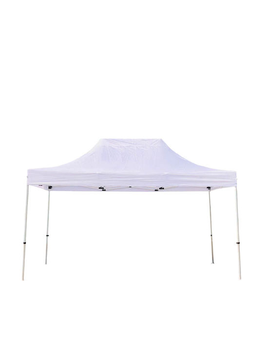 Epiplo-Fos Gazebo Pliabil De Grădină Alb 3x4.5m