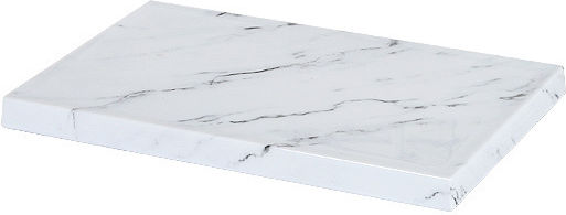 Melamine Presentation Tray Gn 1/4 26.5x16.5x1.7cm Marble Series-gtsa Set of 6 Pieces