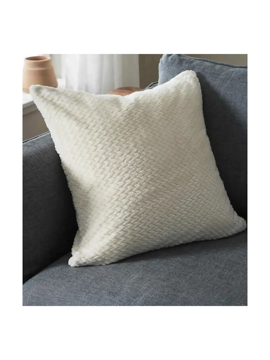 Gofis Home Gofis Home Decorative Pillow Case Cinnabar Furry Ecru 50x50cm
