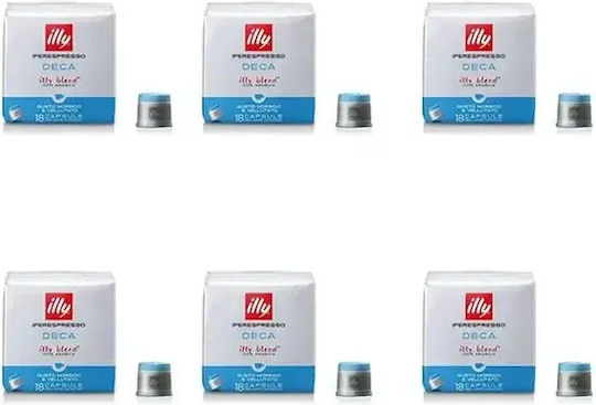 Illy Капсули Еспресо Decaffeinato Съвместими с машина Iperespresso 108капси