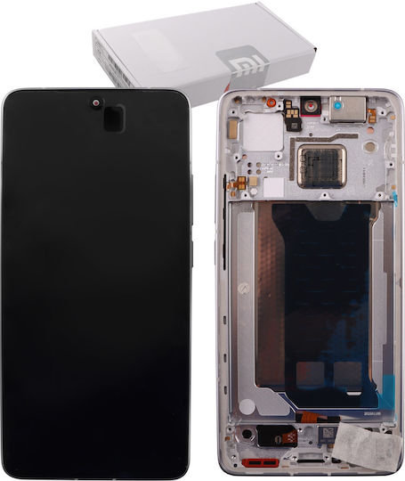 Xiaomi Οθόνη mit Touch-Mechanismus und Rahmen für Xiaomi Poco F7 Pro 5G (Silber)