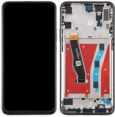 Screen with Touch Mechanism and Frame for Huawei P Smart Z, Honor 9x (Black)
