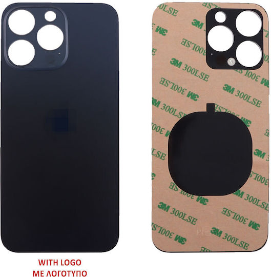 Капак За Батерия За iPhone 15 Pro Max Стикер 3м Титаниево Син 3бр
