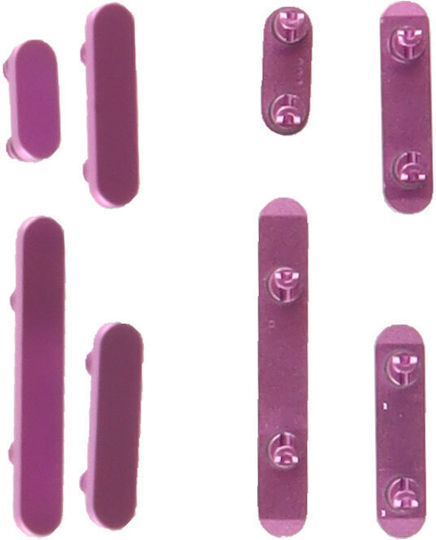 Iphone 16/16 Plus Side Keys On Off 4 Τεμ Pink 3p
