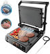Cecotec Rock'nGrill 2000 Smash PerfectCook Επιτραπέζια Ηλεκτρική Ψησταριά Αυλακωτής Πλάκας 2000W Ανοξείδωτη 30x21εκ.